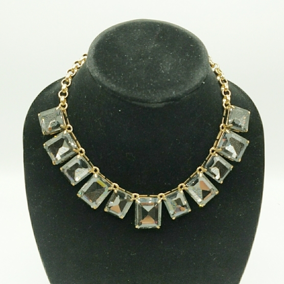 Dana Buchman Oversized Faceted Chunky Goldtone Statement Necklace - Picture 1 of 5